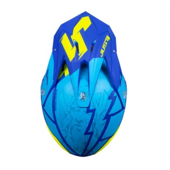 CASCO JUST1 J-39 POSEIDON AZUL / AMARILLO FLUOR